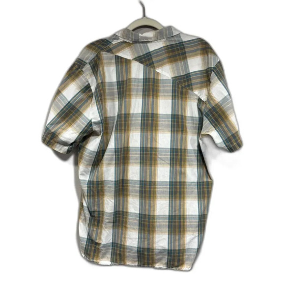 Volcom Men's Plaid Short Sleeve Button-Up Shirt - XL - Gray, Blue, Ivory - Picture 2 of 4